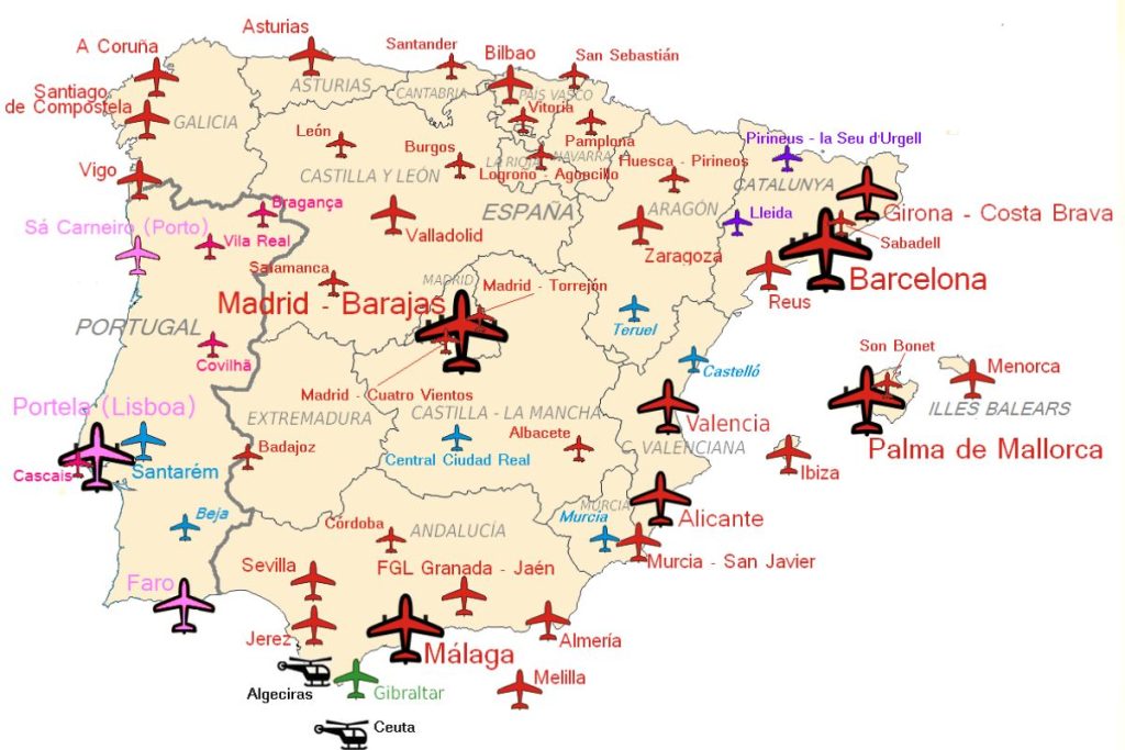 Spain Airport Map 1024x683 