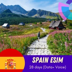 Spain eSIM 28 days data and calls