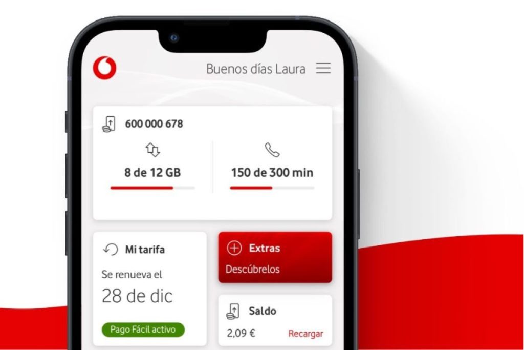 Vodafone prepaid balance